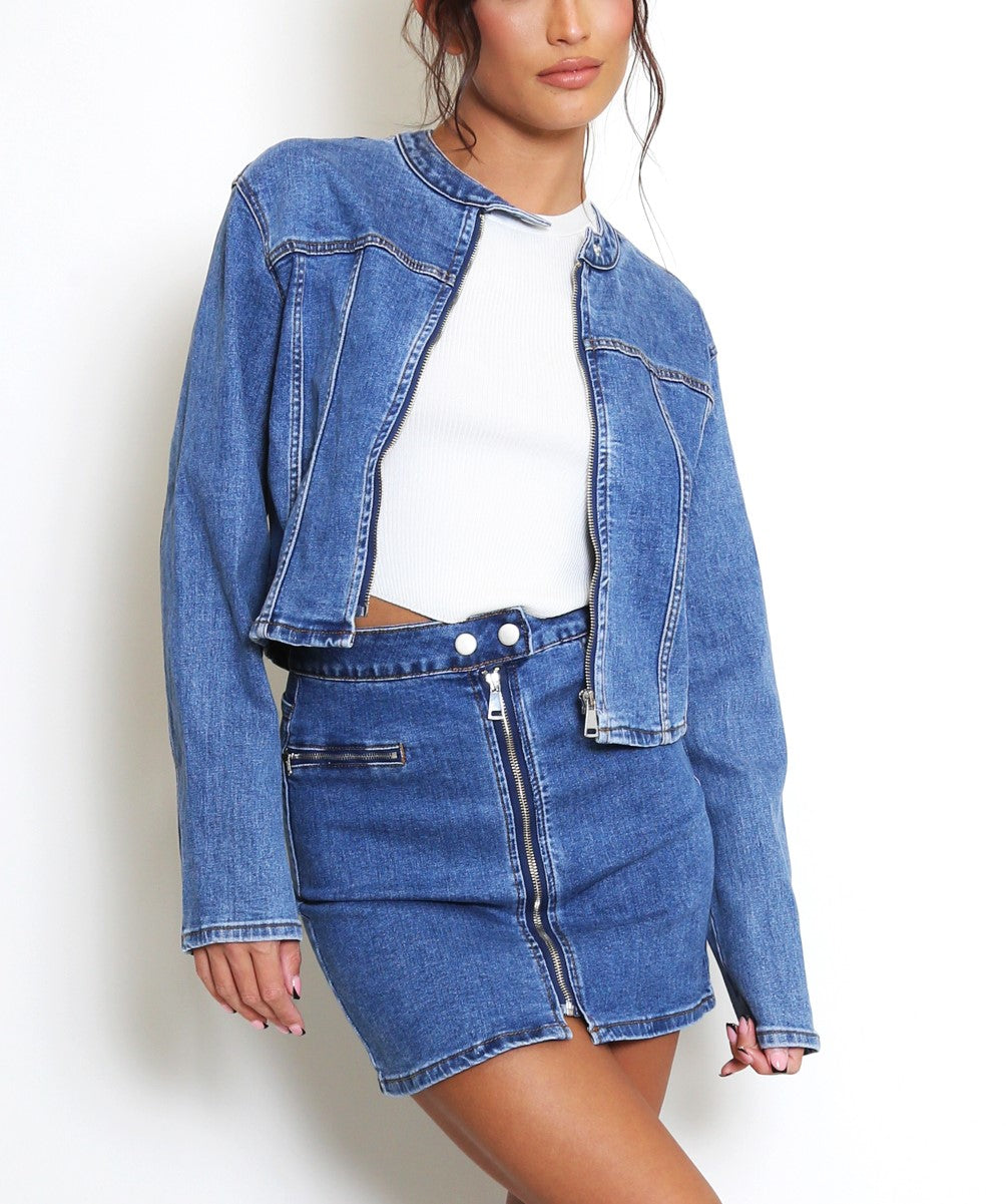 Denim Mini Skirt