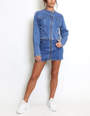 Denim Mini Skirt