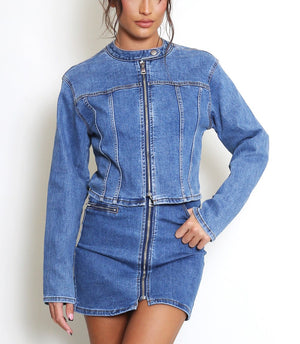 Denim Mini Skirt