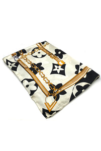 Monogram Motif Printed Scarf