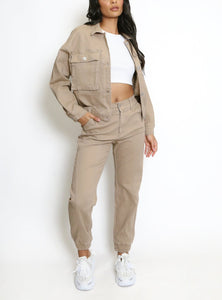 Buttons Up Jacket And Trouser Set