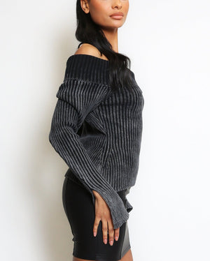 Bardot Ribbed Jumper