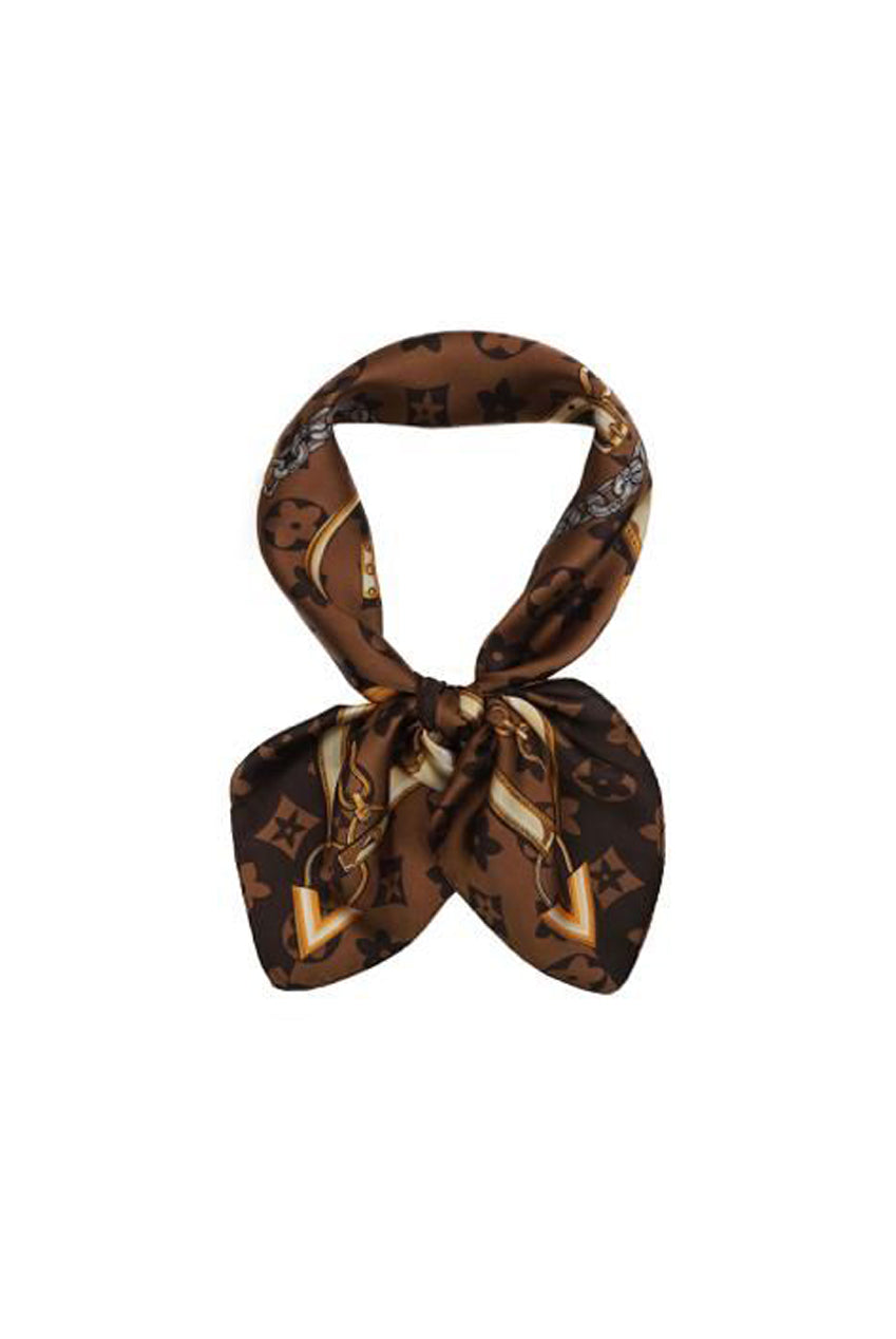 Monogram Motif Printed Scarf