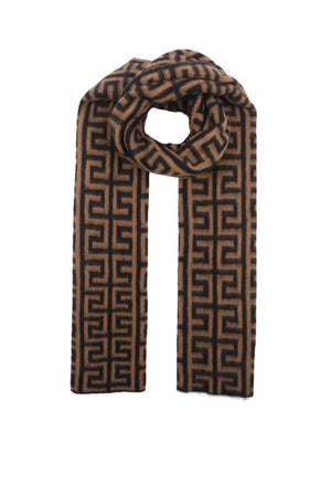 Printed Wool Blend Scarf