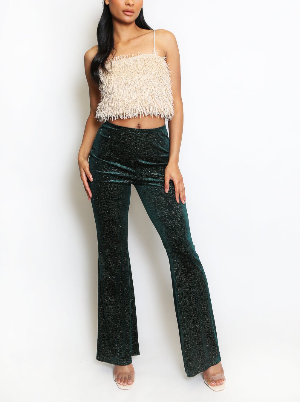 Embellished Flare Trouser