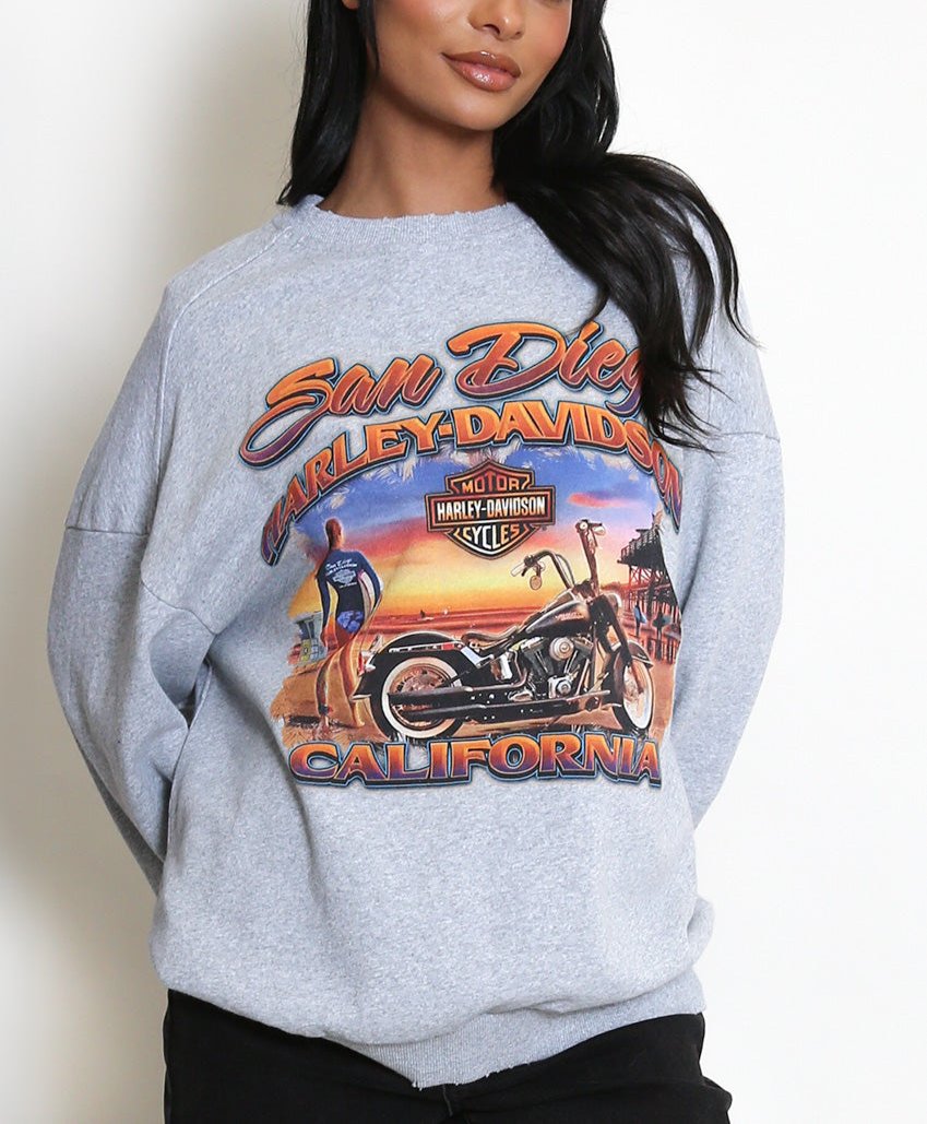 California Biker Girl Sweatshirt