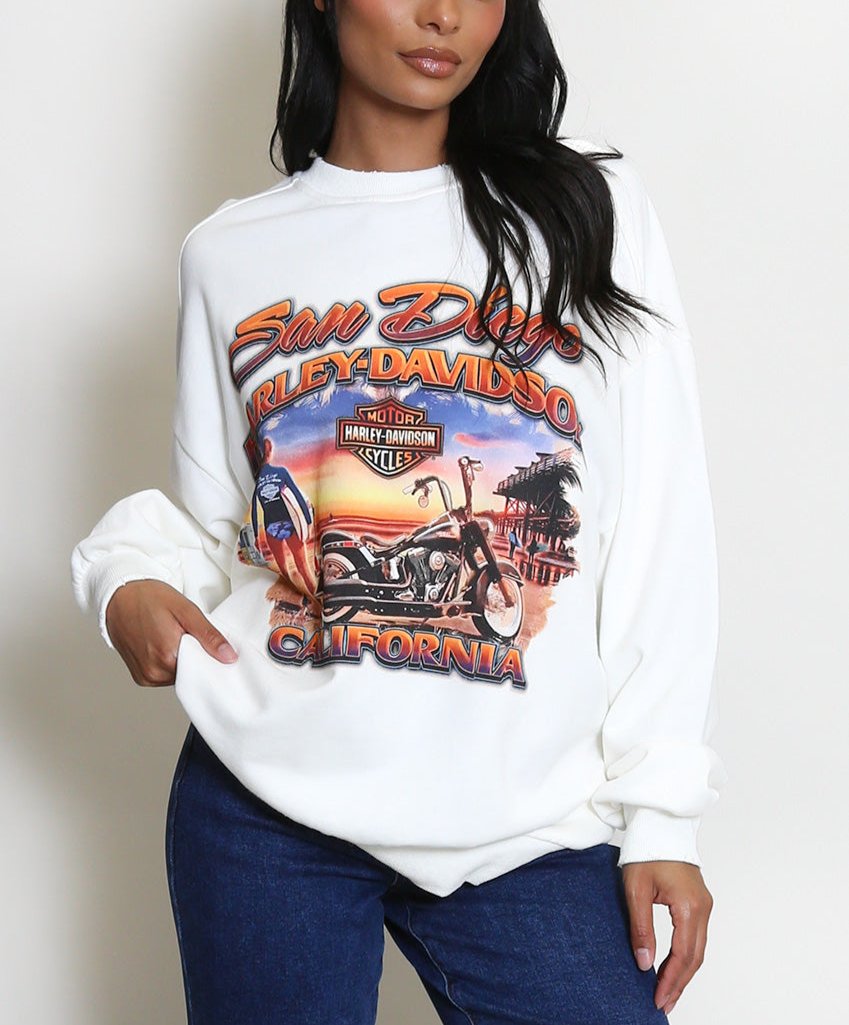 California Biker Girl Sweatshirt