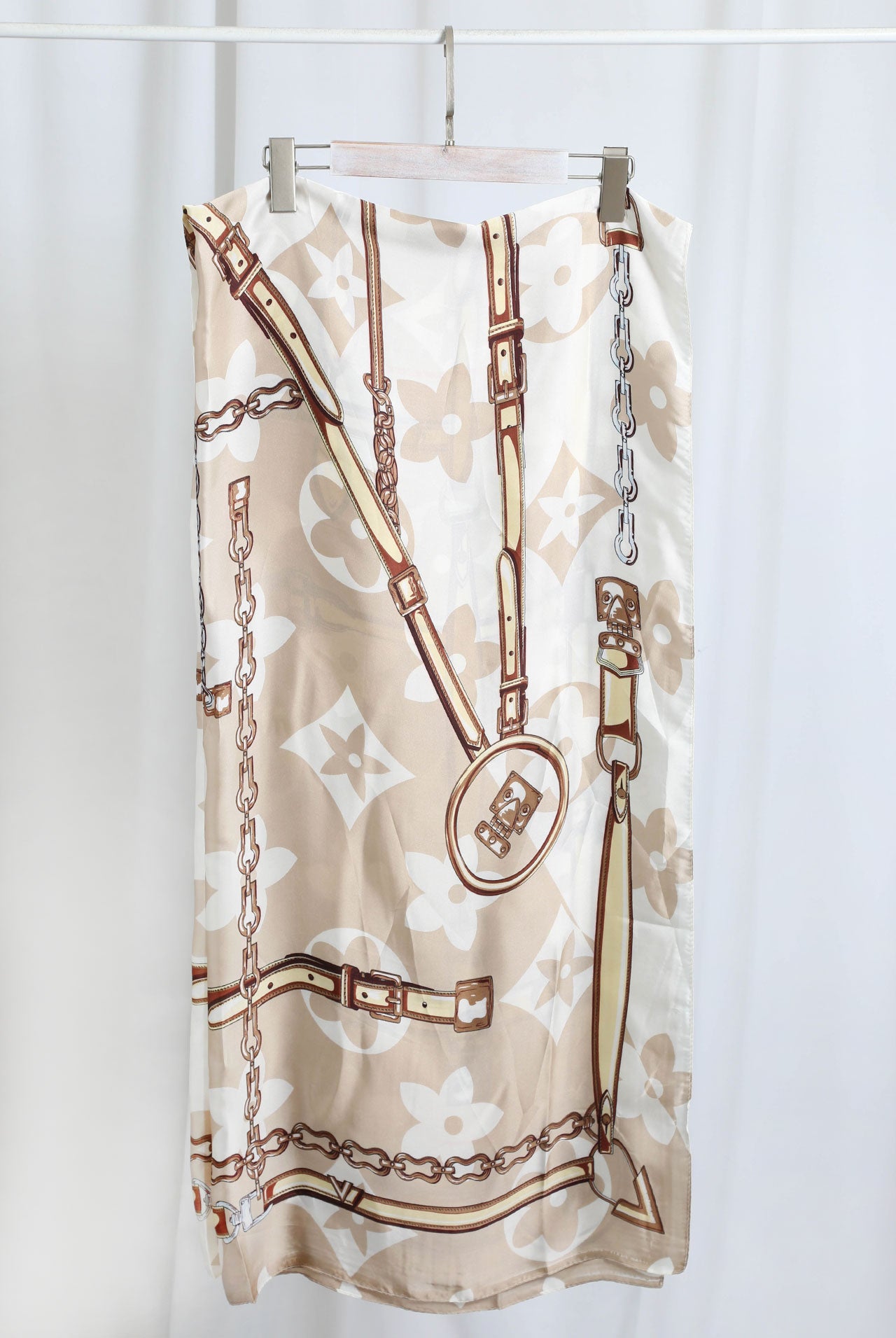 Monogram Motif Printed Scarf