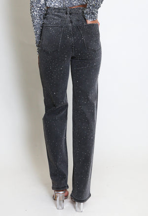 Embellished Straight Fit Jeans