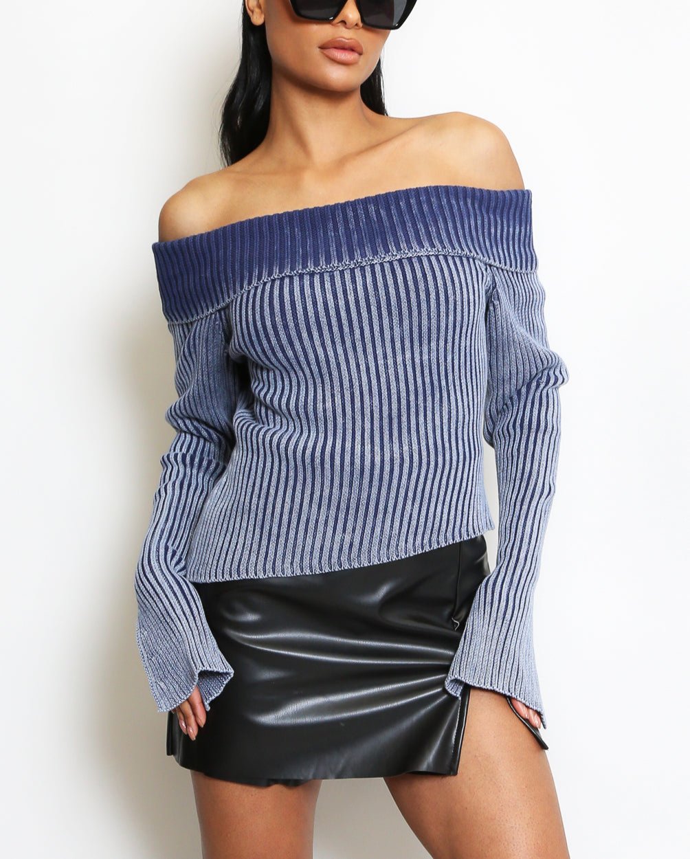 Bardot Ribbed Jumper