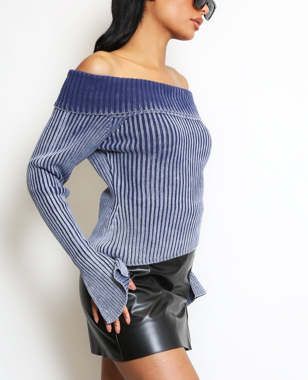 Bardot Ribbed Jumper