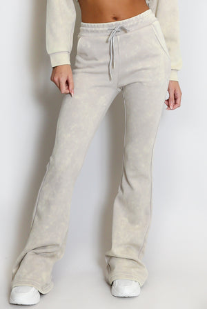 Acid Wash Flare Trouser