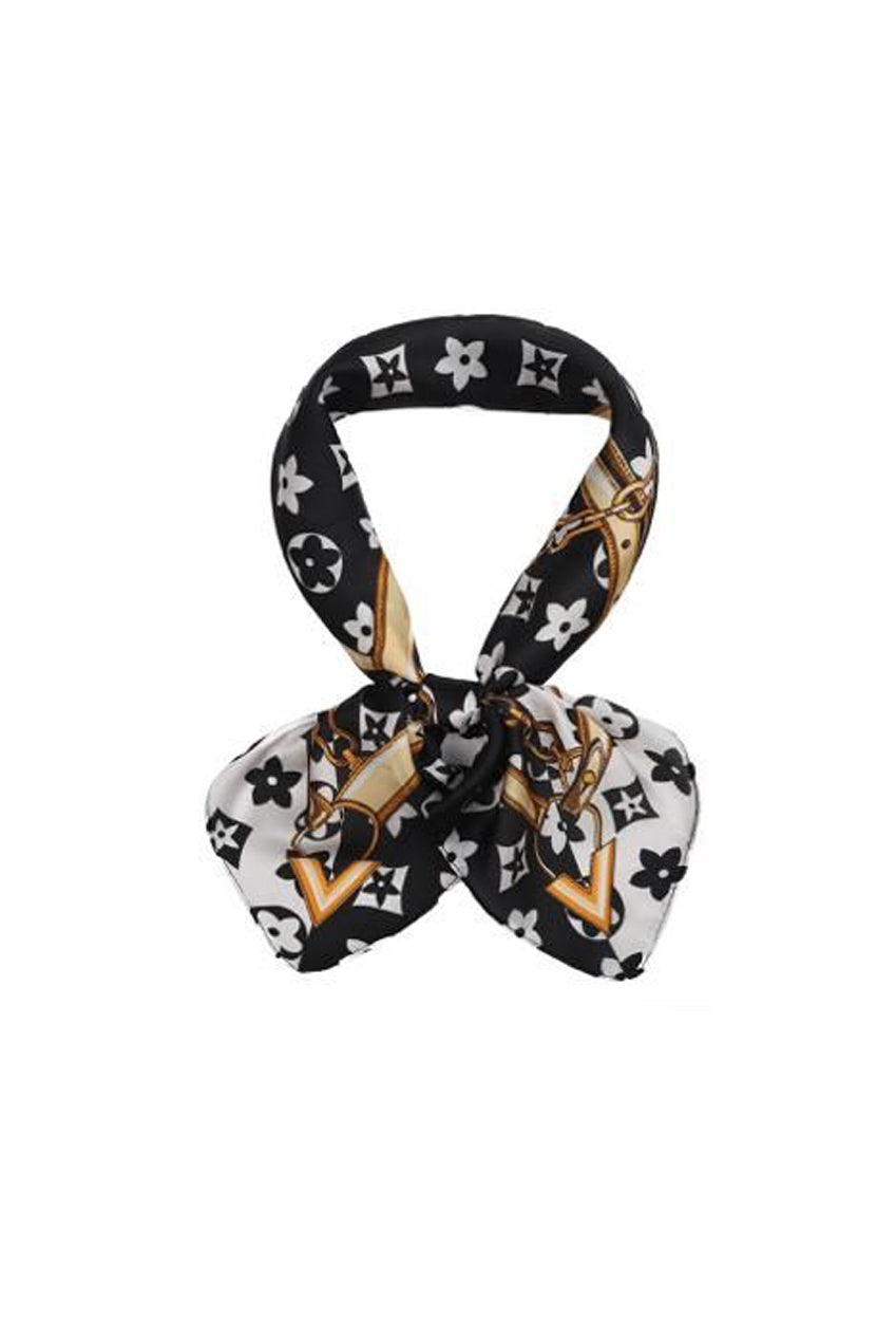 Monogram Motif Printed Scarf