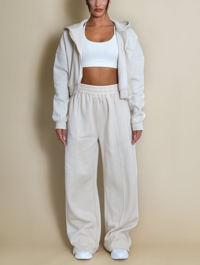 Iconic Hooded Sweatshirt And Wide Leg Jogger Set