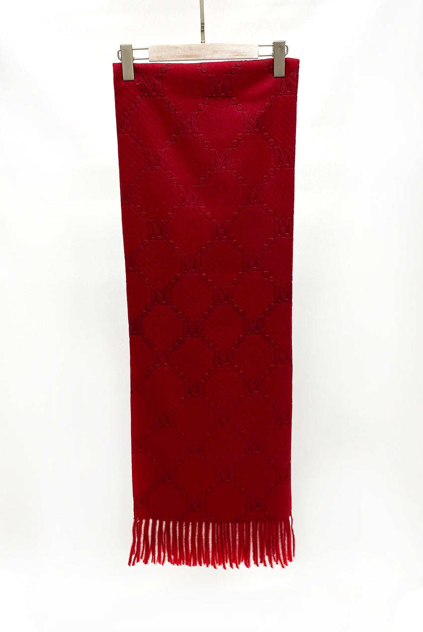 M Monogram Wool Blend Scarf