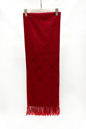 M Monogram Wool Blend Scarf